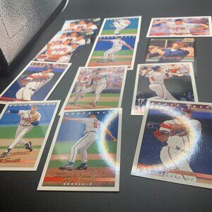12ct 1993 Upper Deck Atlanta Braves Baseball Trading Cards SELLING AS IS